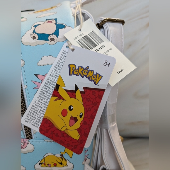 BNWT Loungefly Pokemon Sleeping Characters Mini Backpack - Picture 9 of 10